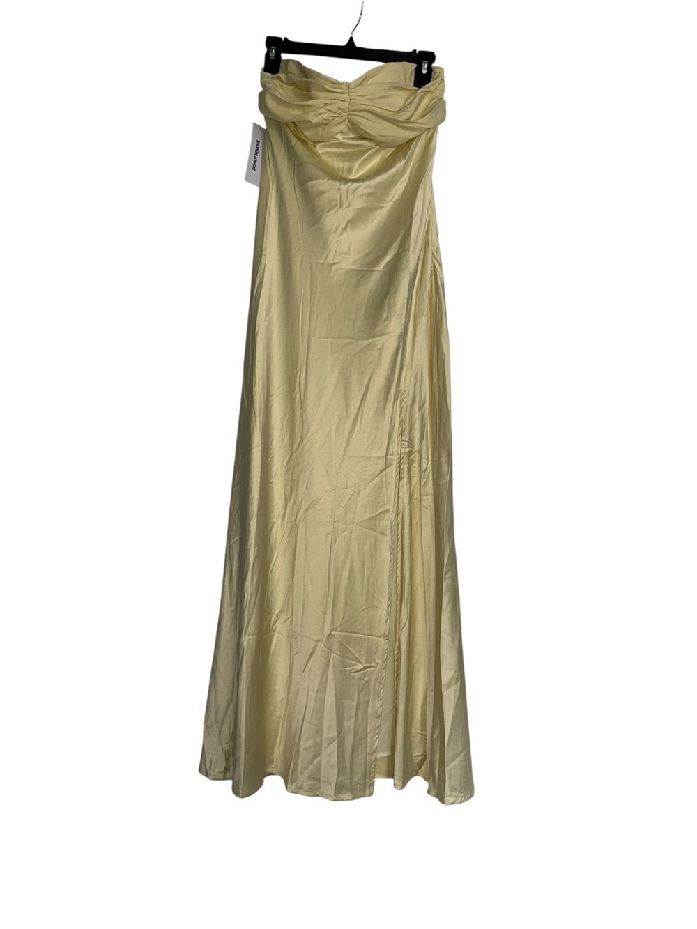 NEW Princess Polly Chevalier Strapless Maxi Dress Lemon Yellow Size 6 - Picture 3 of 9